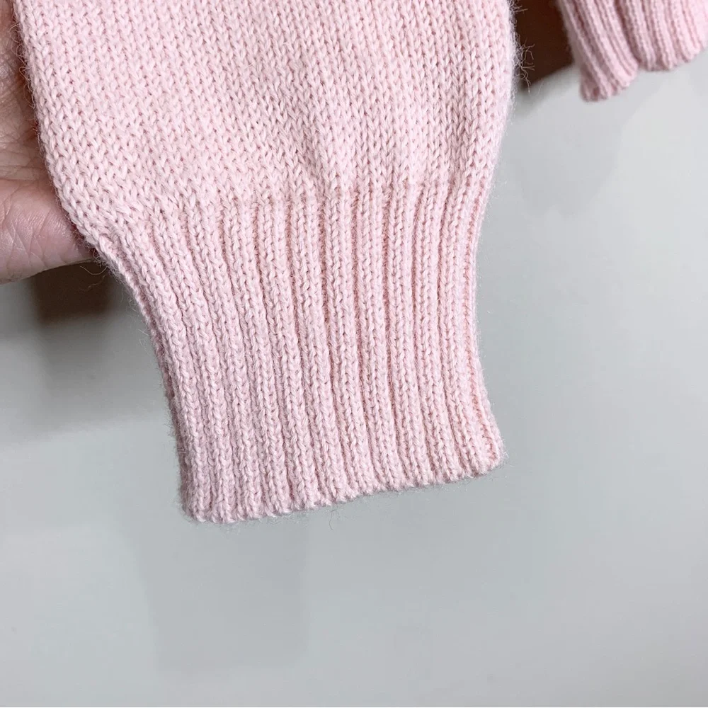 Rachel Antonoff Banana Split Alpaca Wool Blend Sweater (Sz S) Light Pink